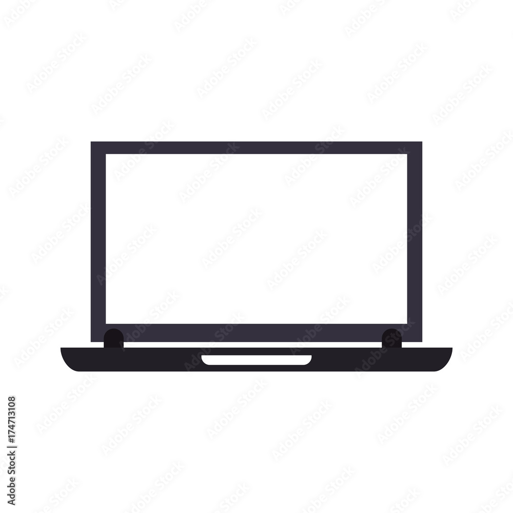 laptop computer with blank screen icon image vector illustration design laptop computer with blank screen icon image vector illustration design