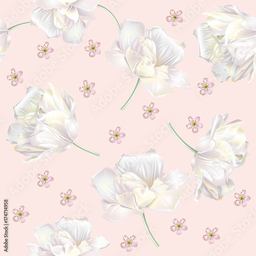 Tulip pattern pink
