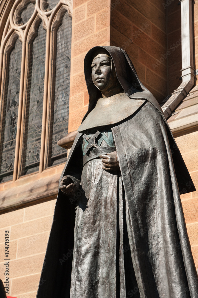 Statue at St Mary's Cathedral Statue at St Mary's Cathedral