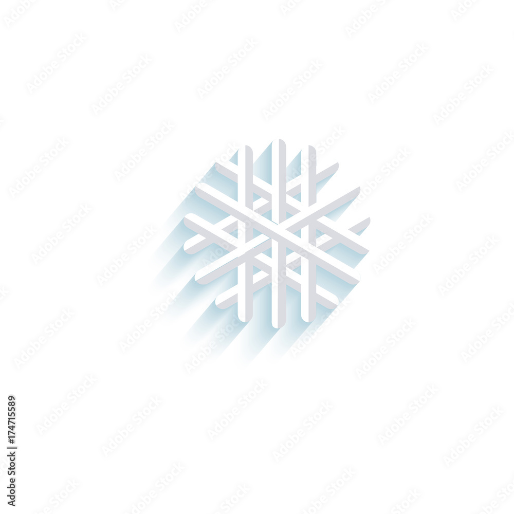vector snowflake flat icon pictogram. Isolated illustration on a white background. Winter sybols concept vector snowflake flat icon pictogram. Isolated illustration on a white background. Winter sybols concept