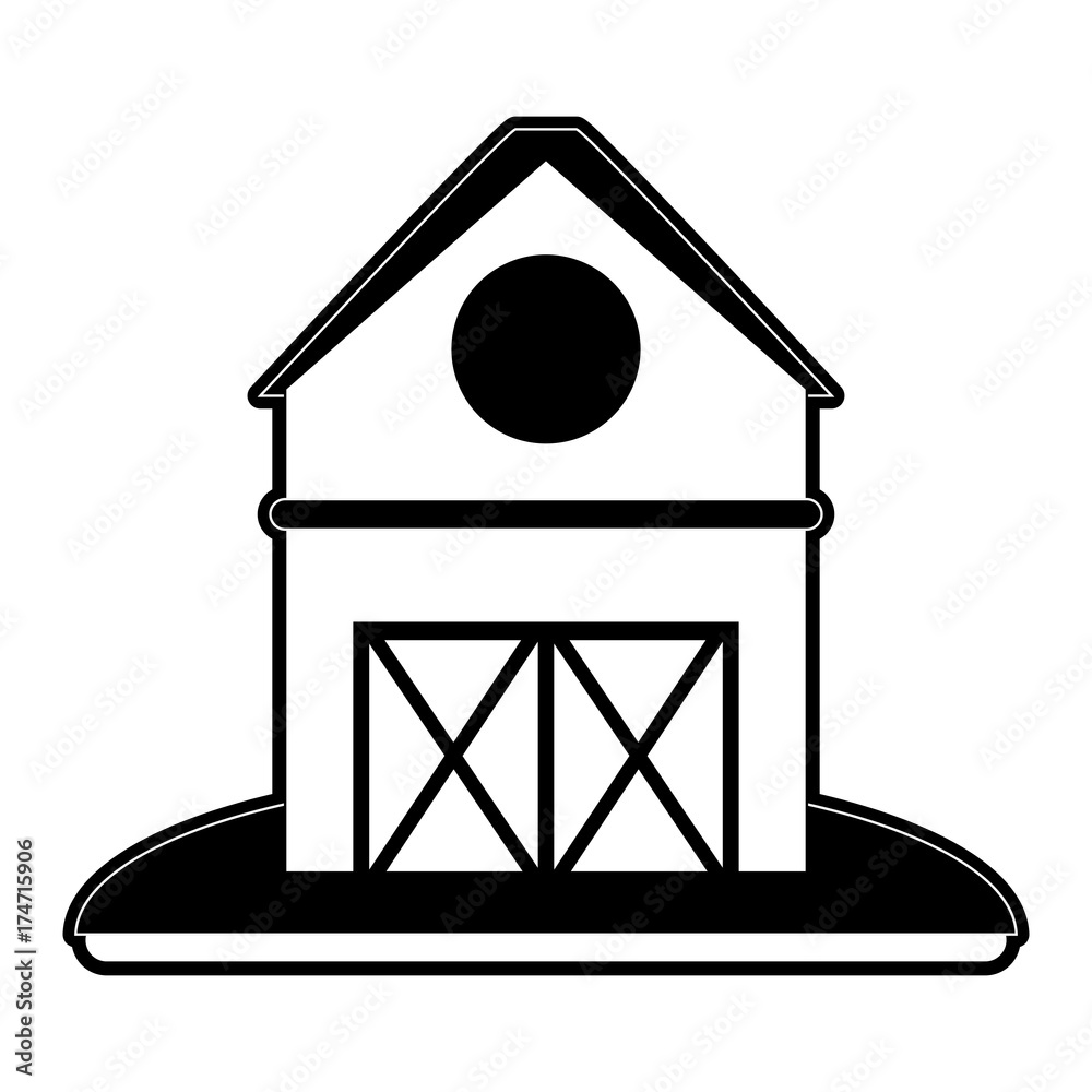 barn house or home icon image vector illustration design black and white barn house or home icon image vector illustration design black and white