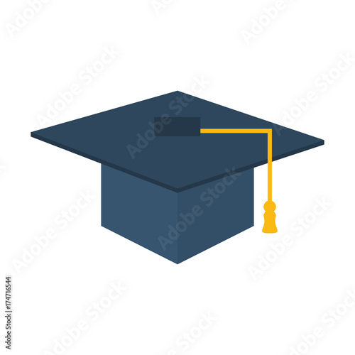 graduation cap icon image vector illustration design 