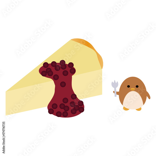 チーズケーキとペンギン