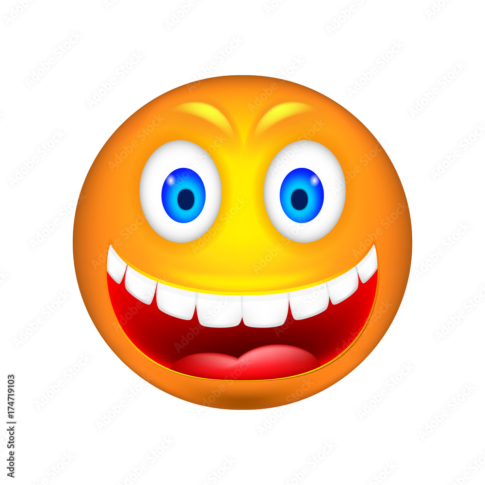 Smiley. 3D Vector Illustration. Smiley. 3D Vector Illustration.