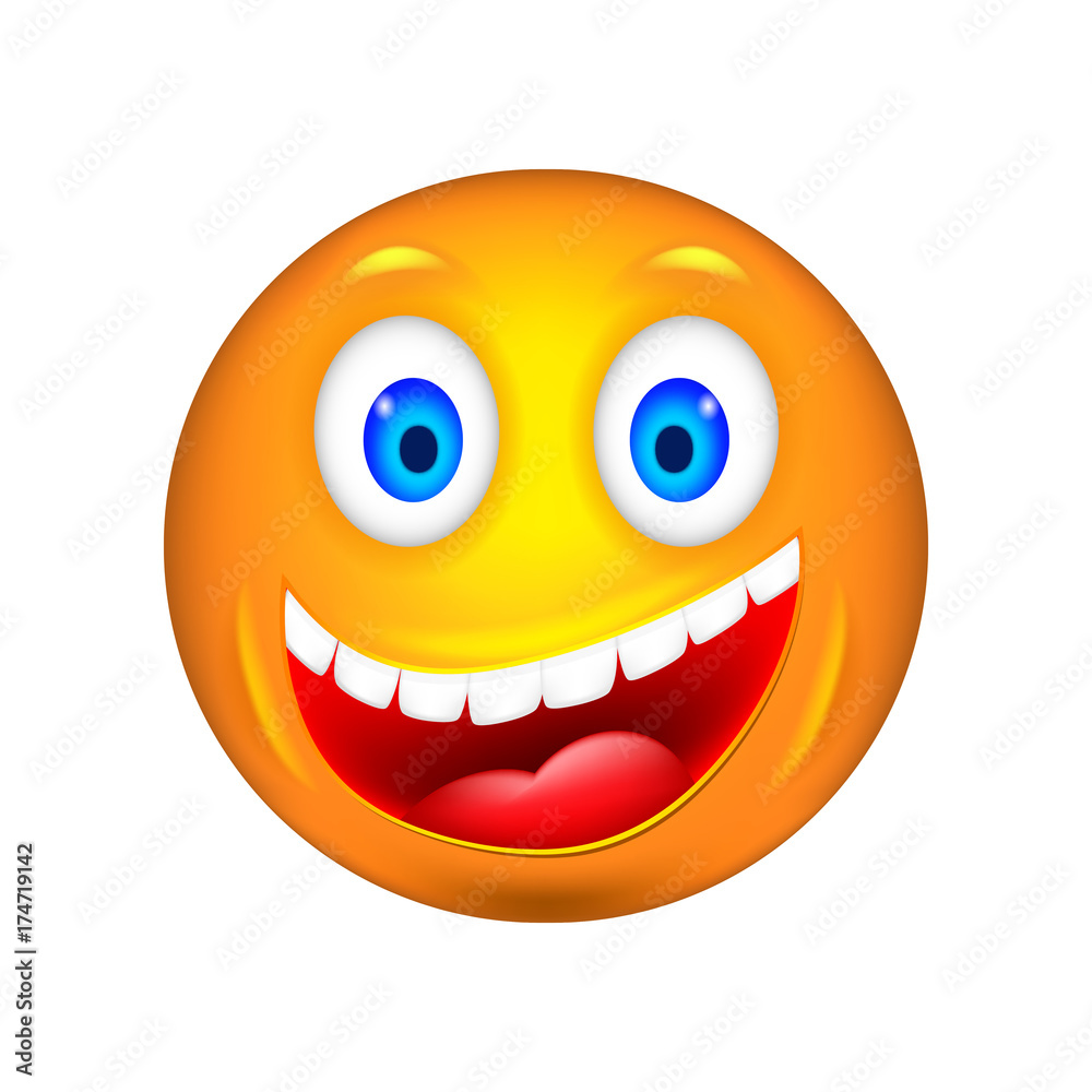 Smiley. 3D Vector Illustration. Smiley. 3D Vector Illustration.