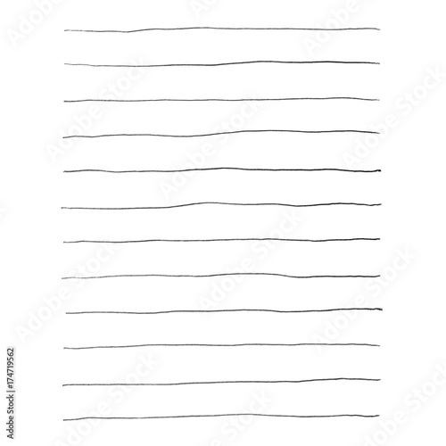 Schwarze unordentliche Bleistift Linien für Notizen