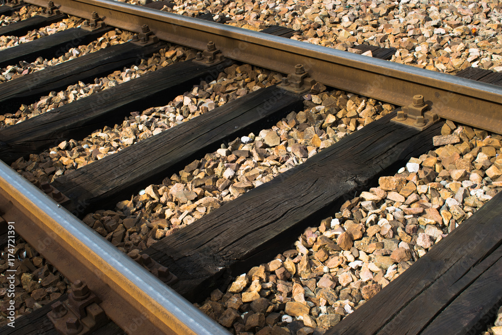 Naklejka premium Railway track