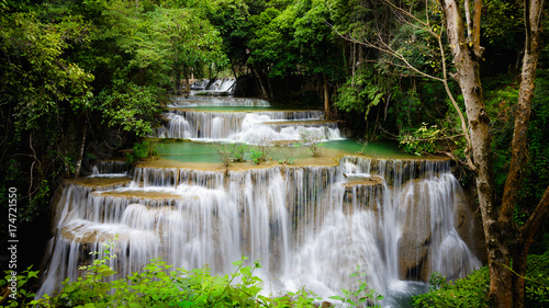 Huay Mae Kamin Thailand waterfall in Kanjanaburi