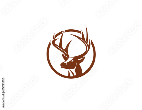 Fotografi Circle Stag Logo