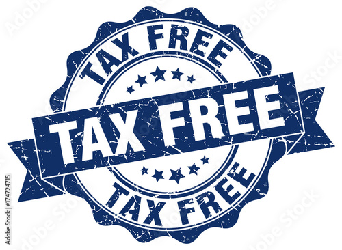 tax free stamp. sign. seal