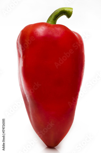 Red pepper isolated on a white background photo