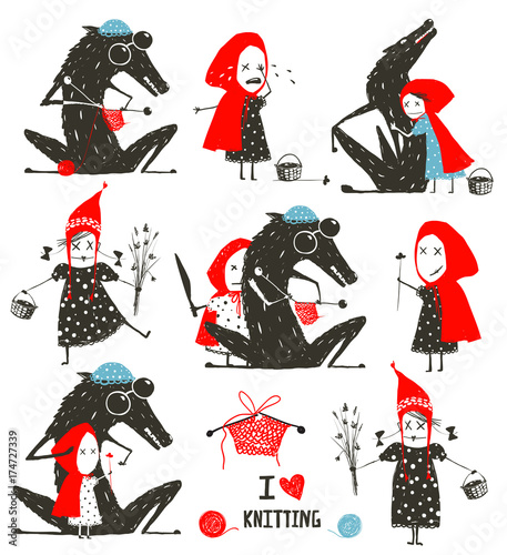Little Red Riding Hood and Wolf Fairytale Collection