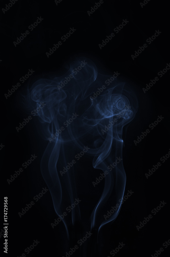 Fototapeta premium smoke, smoke on black background