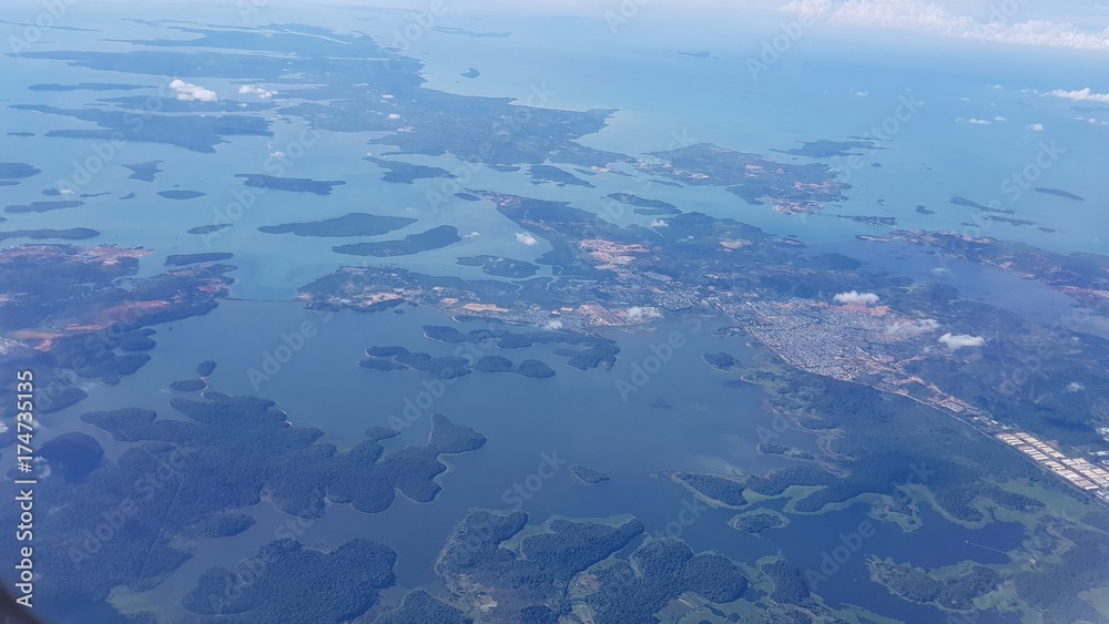 Islands aerial view