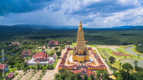 scenic view the highest golden pagoda in Thailand © Narong Niemhom