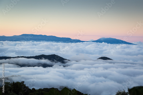 Above the clouds in the Talamanca mountain range of Costa Rica