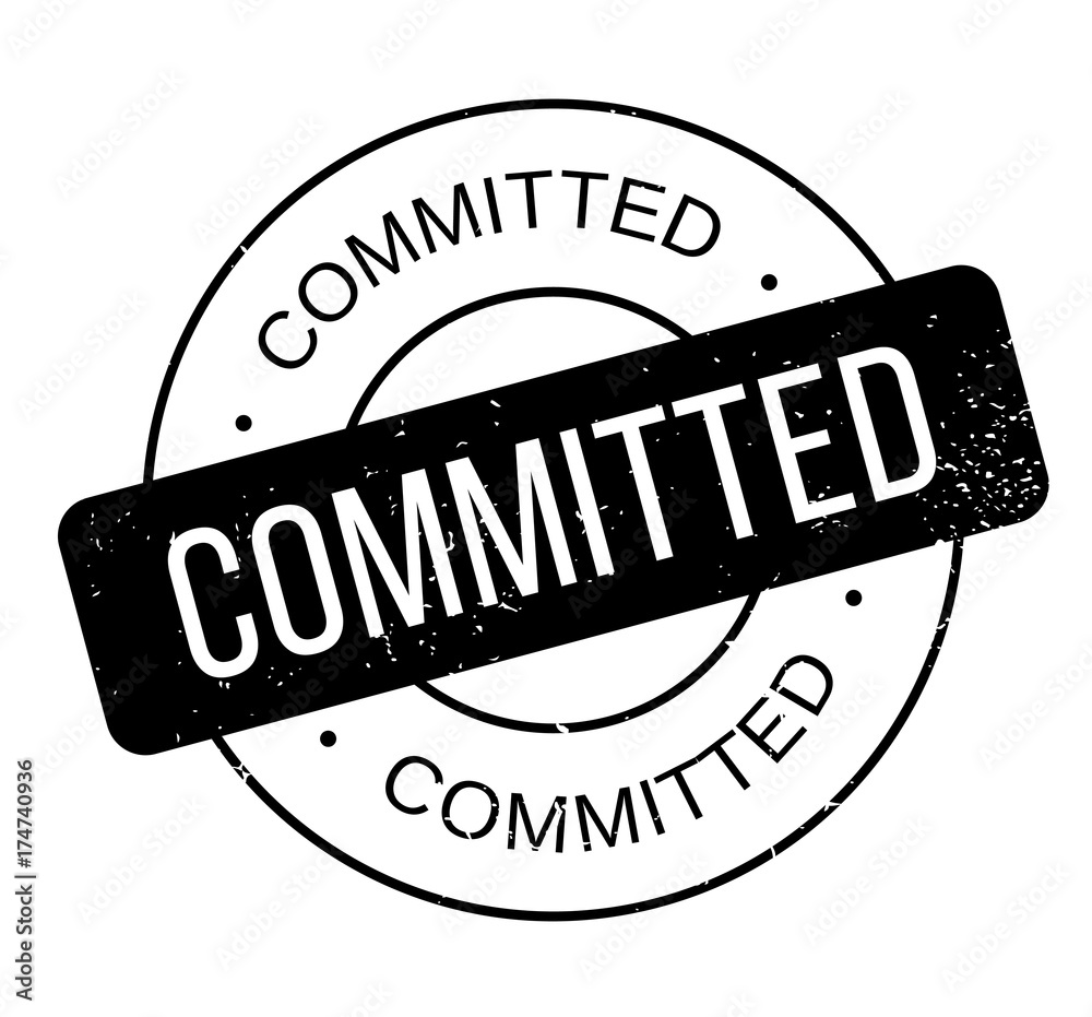 Valokuva Committed rubber stamp