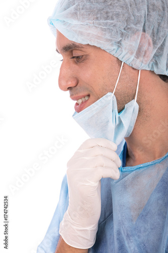 Smiling surgeon photo