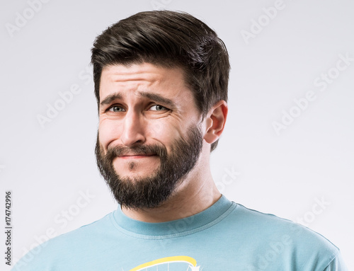 Canvas Print Bearded man portrait