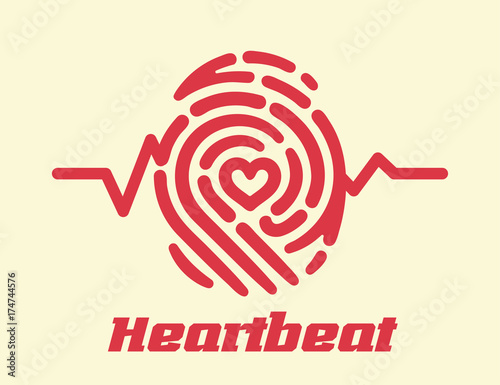 Heartbeat cardiogram fingerprint