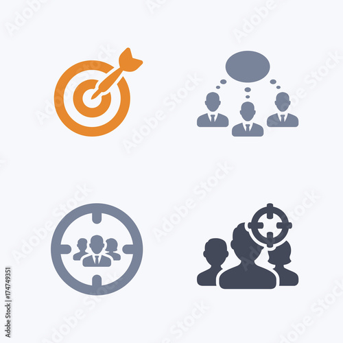 Marketing Techniques - Carbon Icons. A set of 4 professional, pixel-aligned icons designed on a 32 x 32 pixel grid.