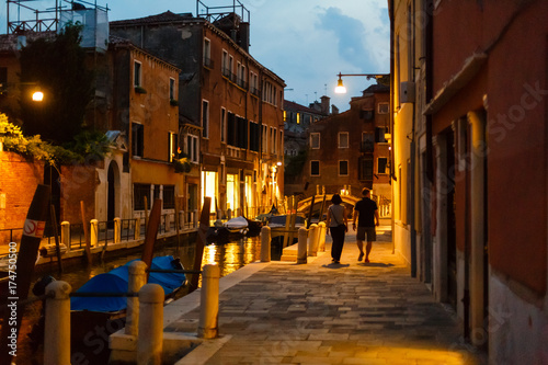 Venice at night (Italy) photo
