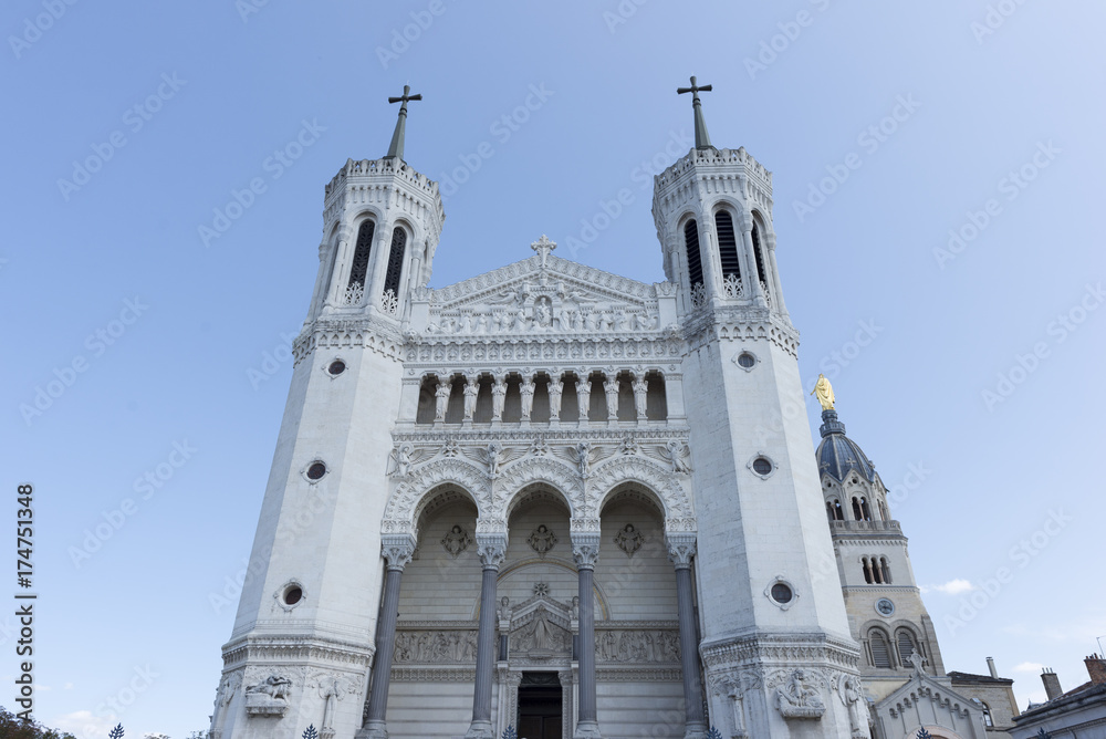 Fototapeta premium The beautiful city of Lyon in France
