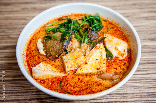 Photography Popular Singapore Cuisine Laksa Yong Tau Foo