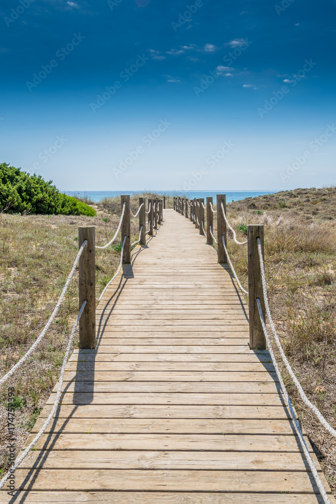 Menorca, Steg zum Meer