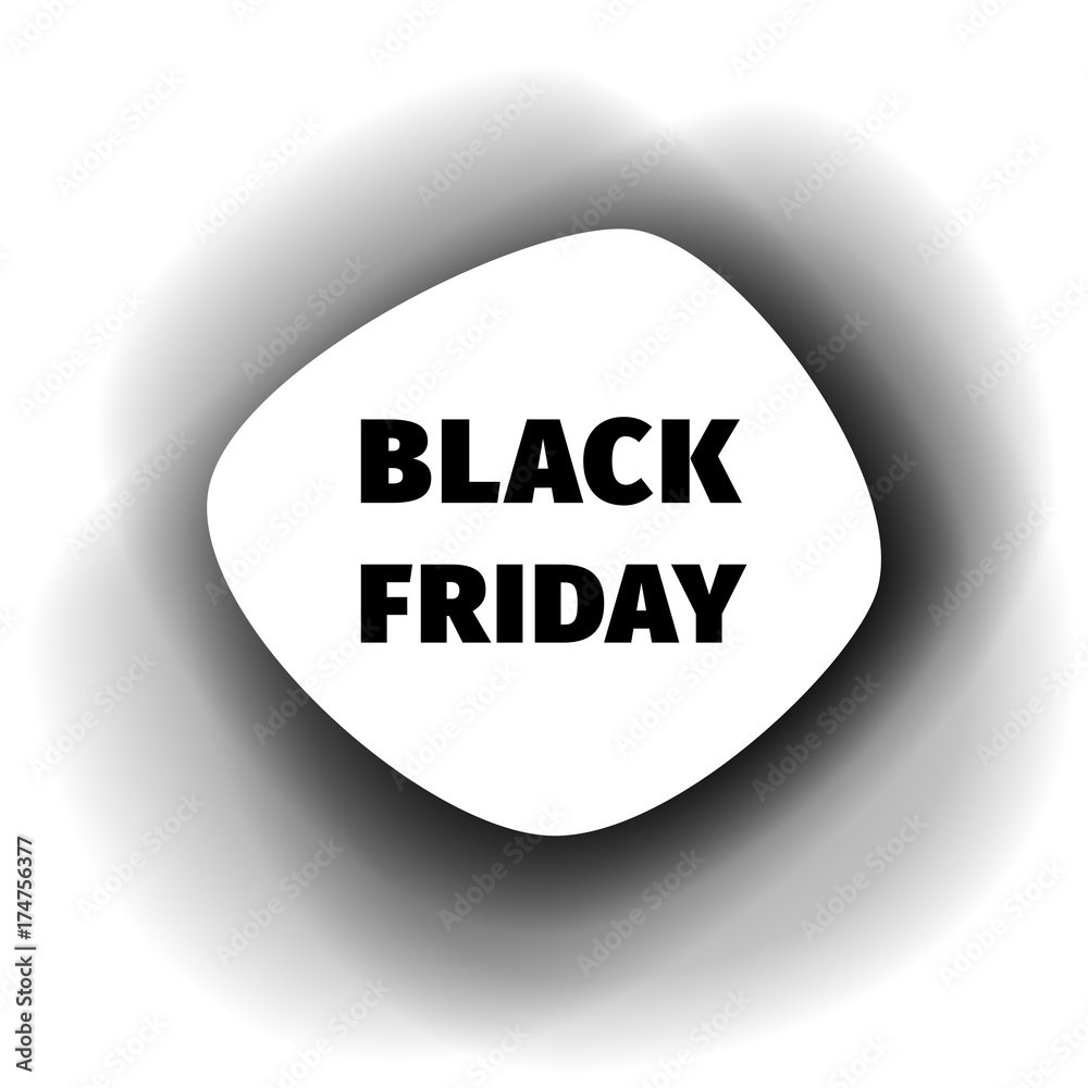Black Friday smoothed paper banner Black Friday smoothed paper banner