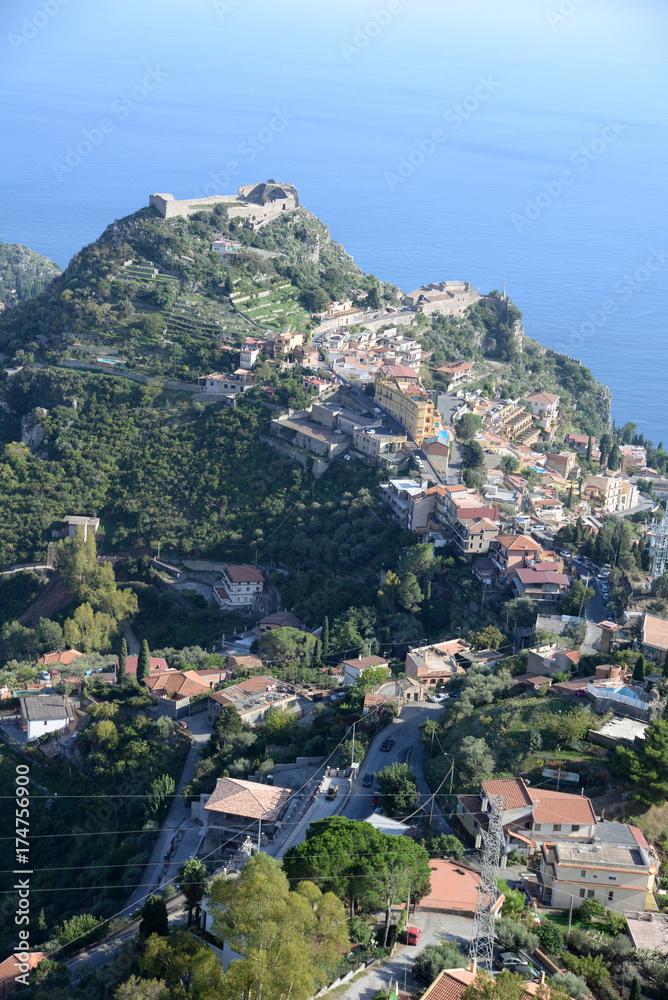 Aussicht von Castelmola, Sizilien