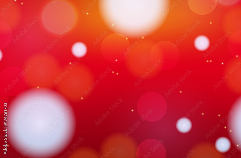 Background template with red and blur circles