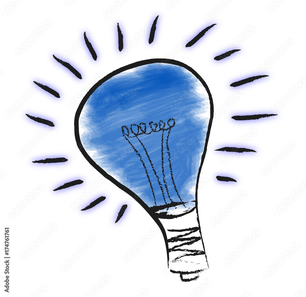 Ampoule bleu