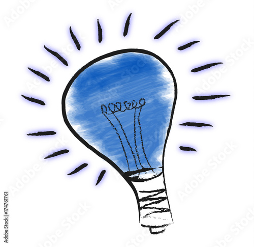 Ampoule bleu