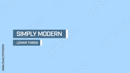 Simple and Modern Lower Thirds