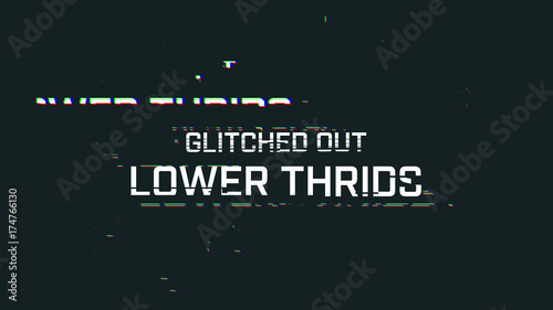 Glitch Lower Thirds
