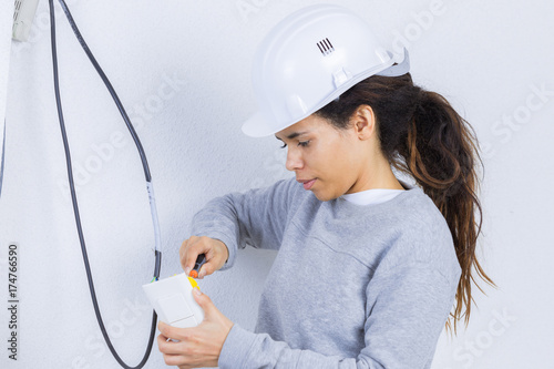 female plumber apprentice photo