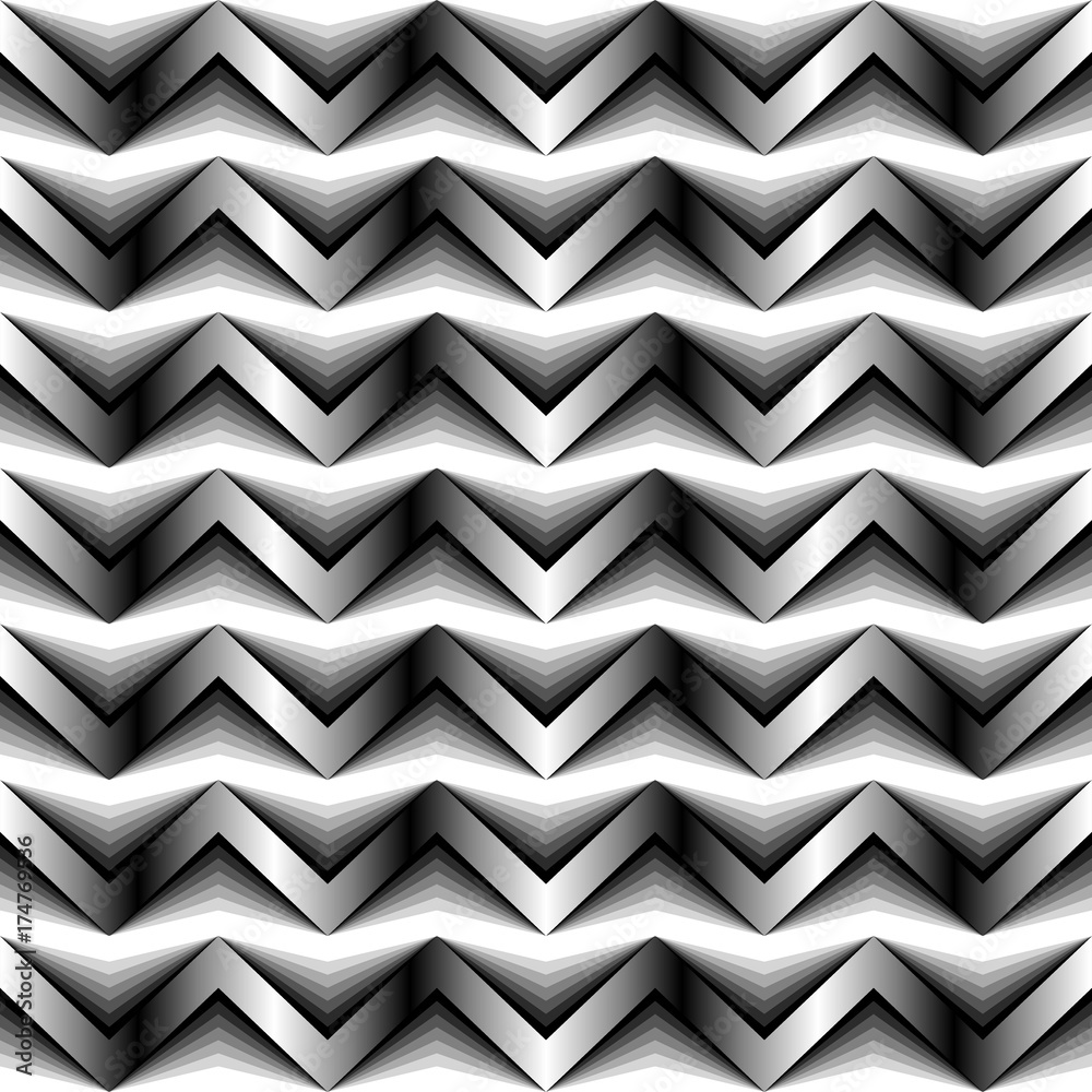 Seamless geometric pattern with stripes and triangle Seamless geometric pattern with stripes and triangle