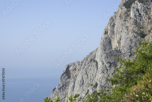 Mountains and seascapes with a blue sky   © baronred