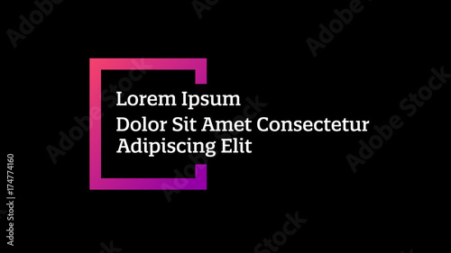 Purple Gradient Frame Title