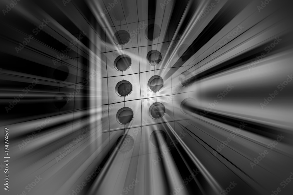 Motion Blur Visual Effect on Commercial Building Stock Photo | Adobe Stock