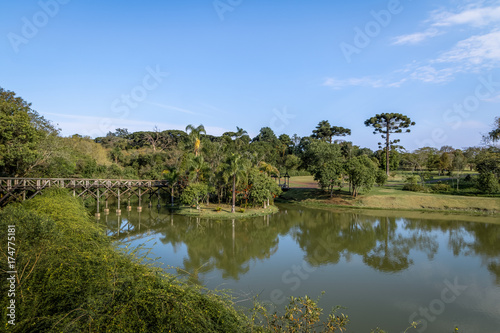 Lake at Curitiba Botanical Garden - Curitiba, Parana, Brazil