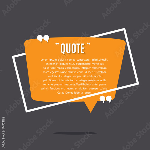 Inspirational quote template