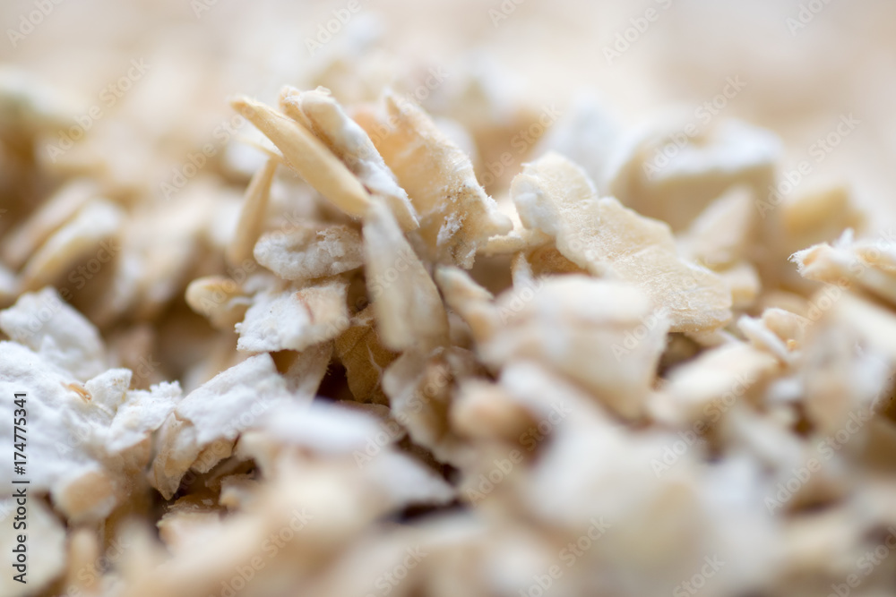 Oatmeal grains Detail Oatmeal grains Detail