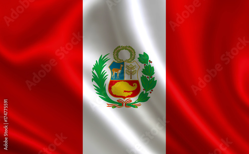 Flag of Peru. Part of the series. 
