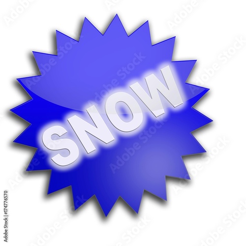 Lettering "snow"