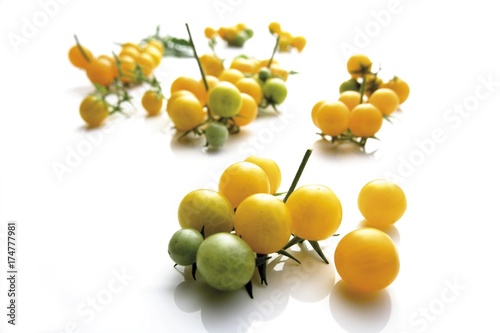 Yellow cocktail tomatoes photo