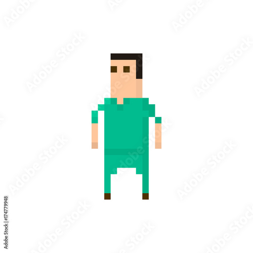 Pixel character surgeon for games and applications