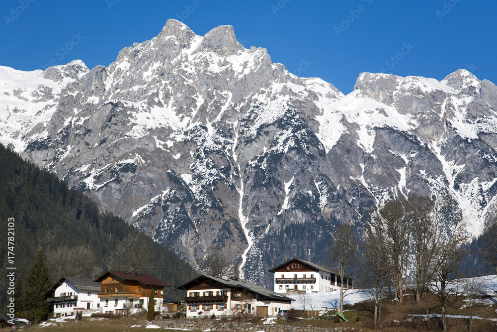Fototapeta premium Mountain in the Austrian Alps in Werfen, Austria, Europe