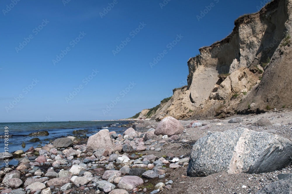 Steep coast, Baltic Sea resort town of Ahrenshoop, Fischland, Mecklenburg-Western Pomerania, Germany, Europe